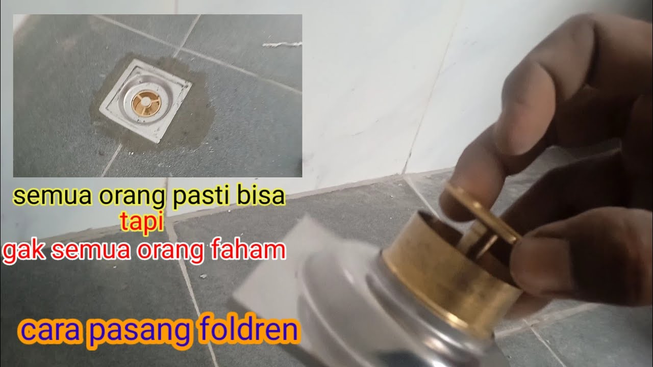 Memasang floor drain dengan mudah