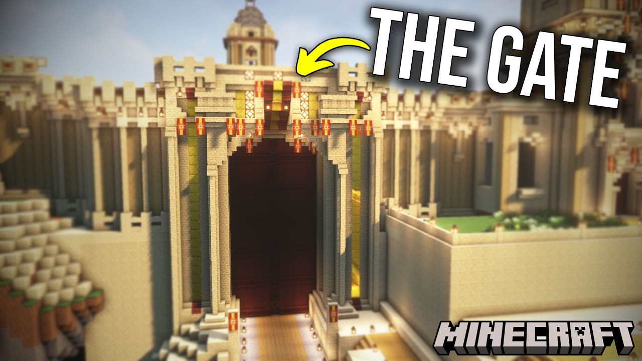 I Built an EPIC City Gatehouse in Minecraft - YouTube