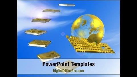 Electronic Book PowerPoint Template Backgrounds - DigitalOfficePro #07746