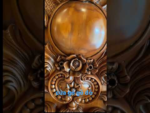 Video Cửa gỗ gõ đỏ chạm đường nét đẹp sơn glay - youtube