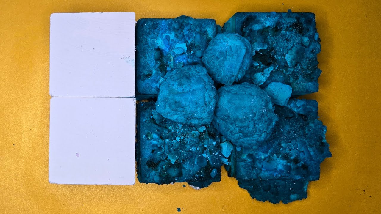Fresh Block Dump | Plain Jane + Dyed Freshies | Gym Chalk ASMR | Oddly Satisfying