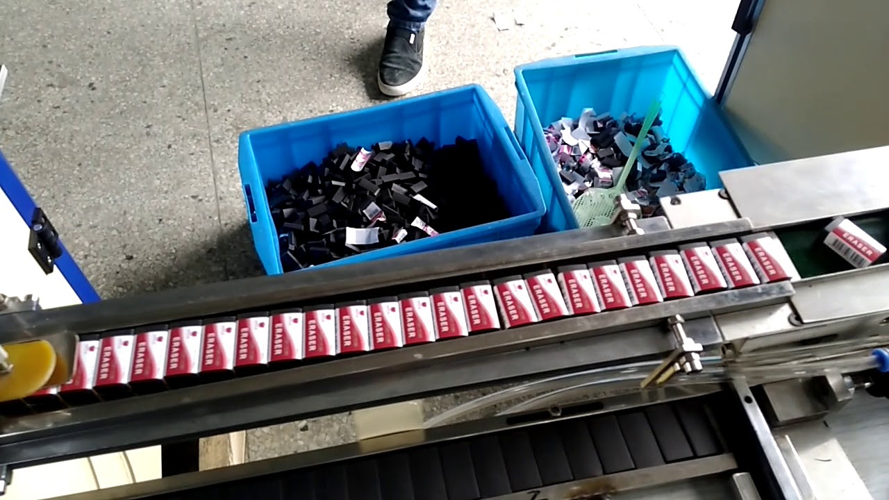 Eraser Packing machine YouTube