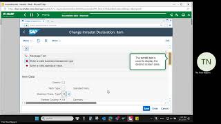 SAP S/4HANA - How to fill in the incomplete data for Intrastat