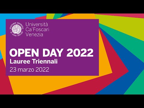 Open Day Ca' Foscari  lauree triennali - Lingue e culture - 23 marzo 2022
