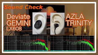 Devialet GEMINI LX608 vs AZLA TRINITY [TWS IEMs Sound Comparison イヤホン音比較]
