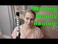 Spring morning routine  skincare makeup and haircare routine  dry sensitive skin