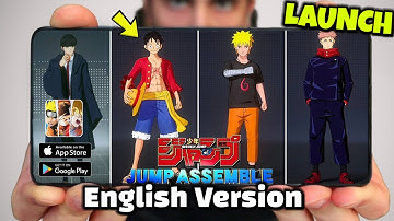 Finally ENGLISH JUMP ASSEMBLE RELEASE DATE | New Beta (Android/iOS) DREAM ANIME CROSSOVER GAME 🤩
