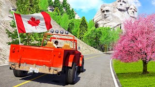 السفر حول قارة أمريكا في لعبة جي تي أي 5 | GTA V Travel Across America