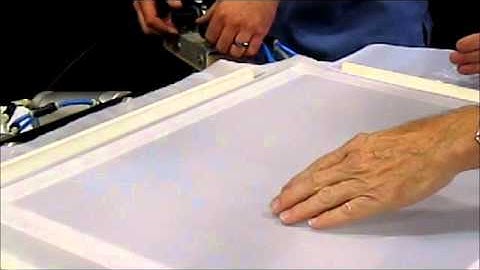 Want to make your own screen printing frames? Want to re-stretch your own frames?