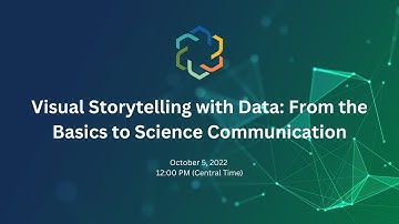 I-GUIDE Webinar: Visual Storytelling with Data: From the Basics to Science Communication