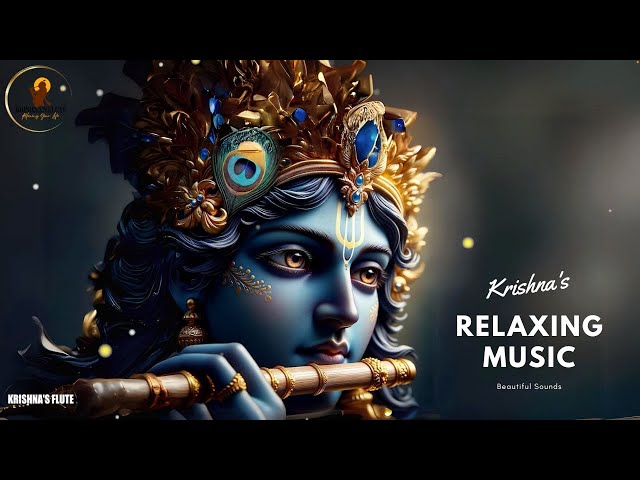 Krishna's Flute Music || Deep Relaxing , Indian  Background Flute Music, Yoga Music class=
