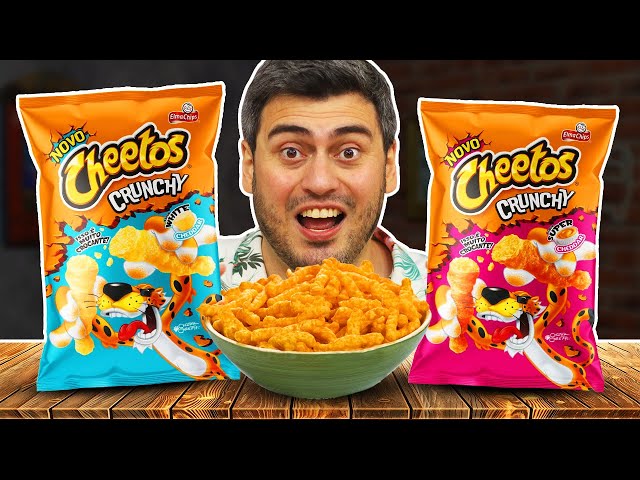 Provamos os Novos CHEETOS CRUNCHY, Vale a pena? 