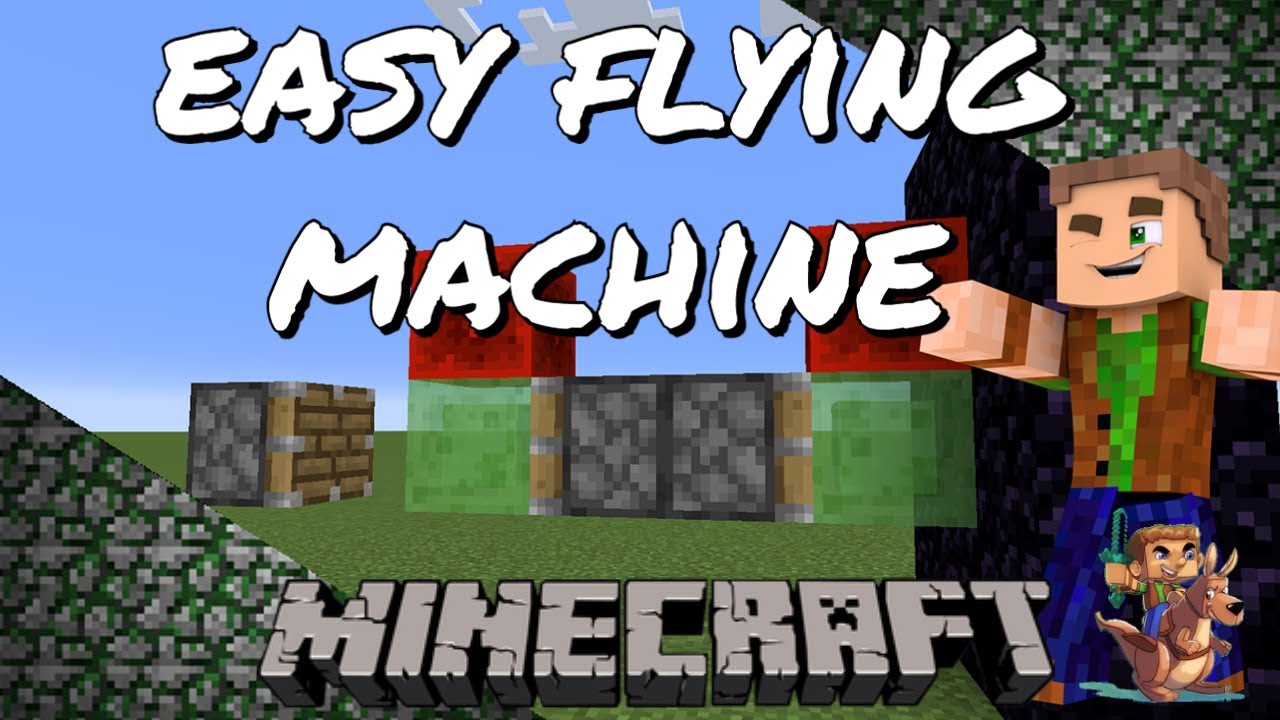 Gob’s Quickies - Minecraft Tutorial - Easy Flying Machine!!! - YouTube
