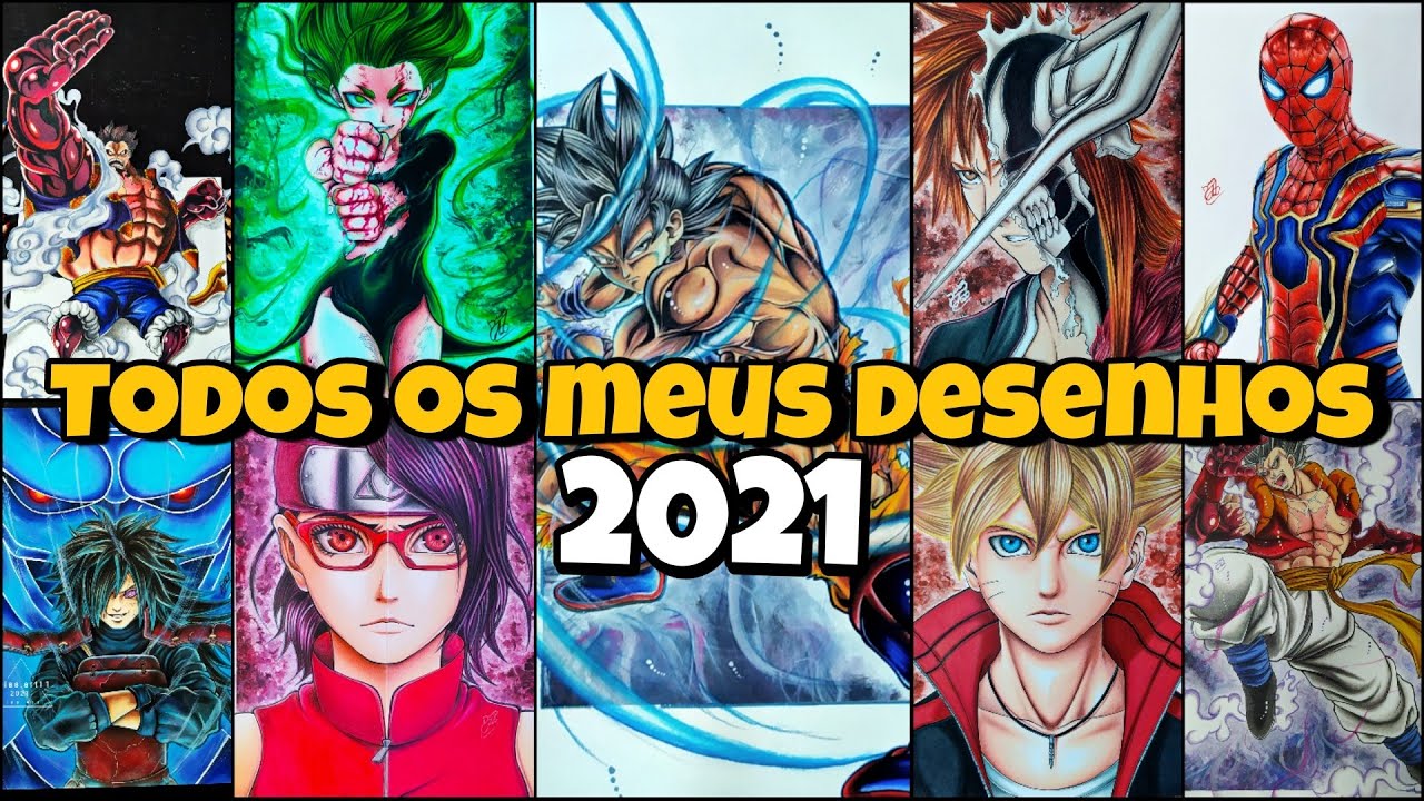 Mais de 40? Mostrando todos os meus Desenhos de 2021 ( Último vídeo do Ano )
