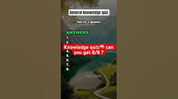 General knowledge quiz 🧠 #quiz