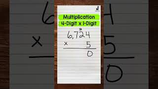 4-Digit by 1-Digit Multiplication | Math with Mr. J #Shorts