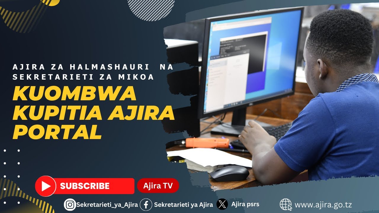 AJIRA ZA HALMASHAURI NA SEKRETARIETI ZA MIKOA KUOMBWA KUPITIA AJIRA PORTAL