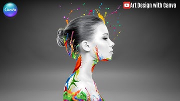 Photo Manipulation Canva Tutorial Turn Photo into Digital Art