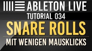 Ableton Tutorial: SNARE ROLLS in Sekunden // Deutsch