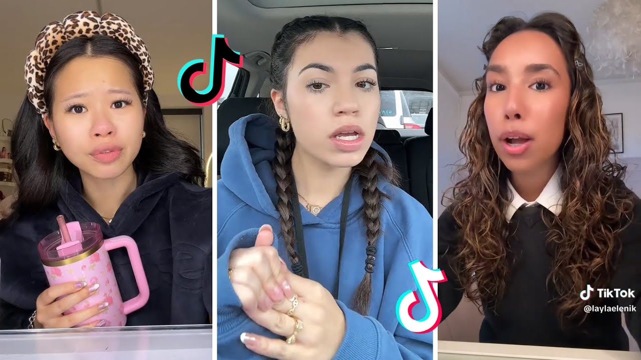 Makeup Tutorial Tiktok Compilation - GRWM  ( Get Ready With Me ) ❤️(Skincare, Makeup, Outfits) 1856