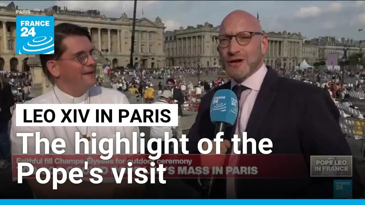 Leo XIV in France: 700,000 crowd attend Pope mass in central Paris • FRANCE 24 English