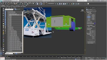 Hard surface turbosmooth 3ds max modeling.lower deck loader modeling part 1