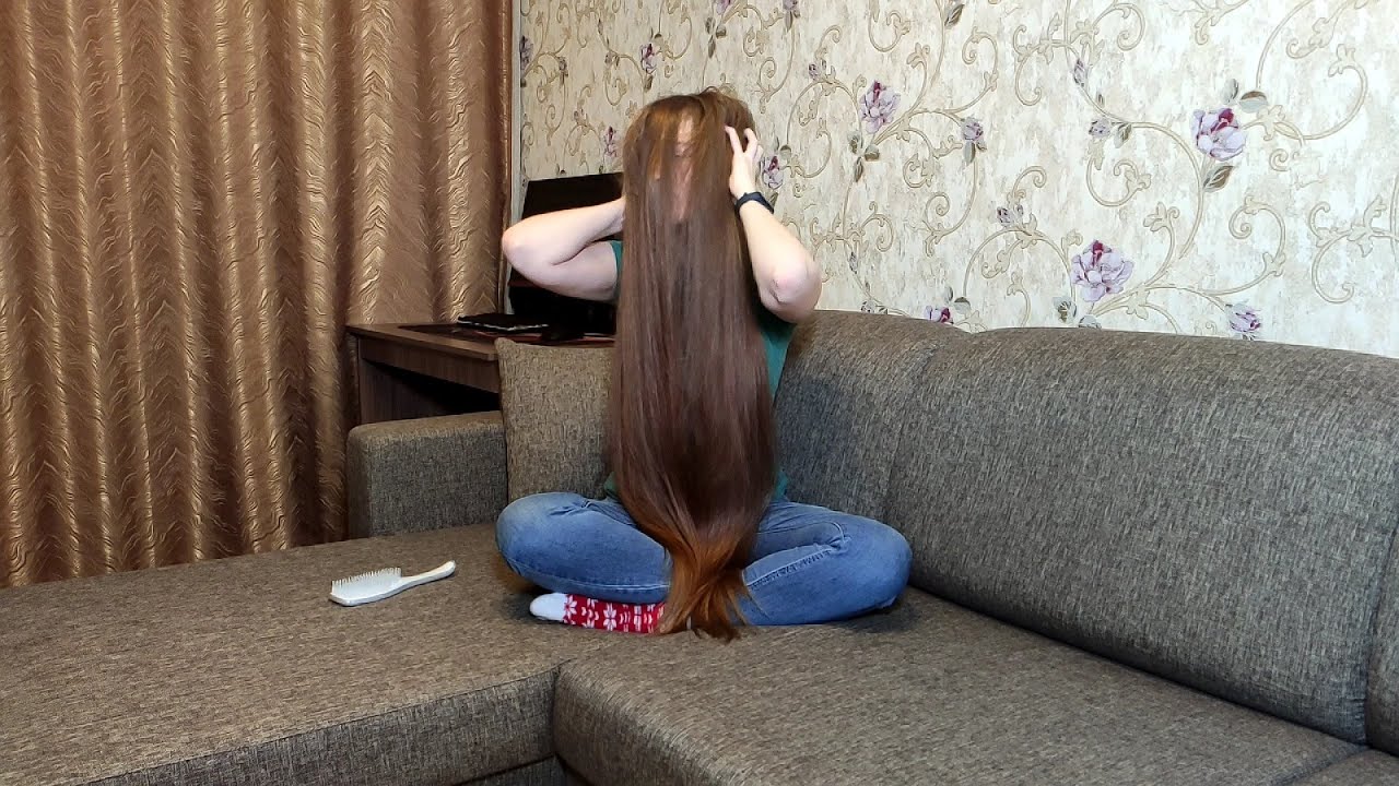 Long hair over face (combing, around the face, massage) preview