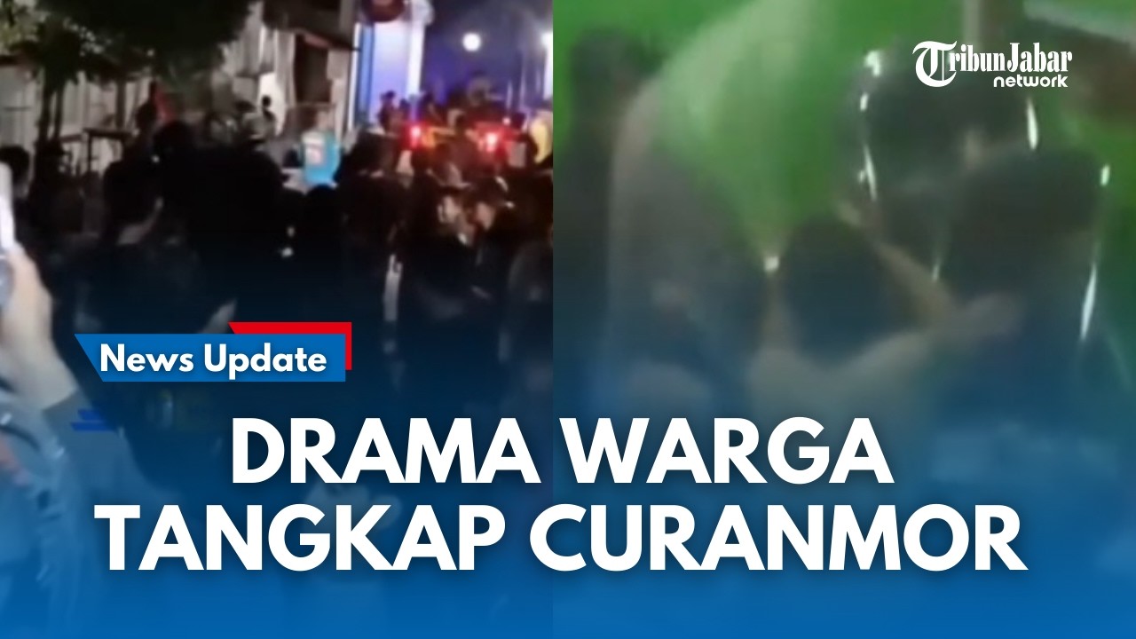 Detik-detik Warga Pergoki Pelaku Curanmor di Binong Jati, Rekannya Berhasil Melarikan Diri