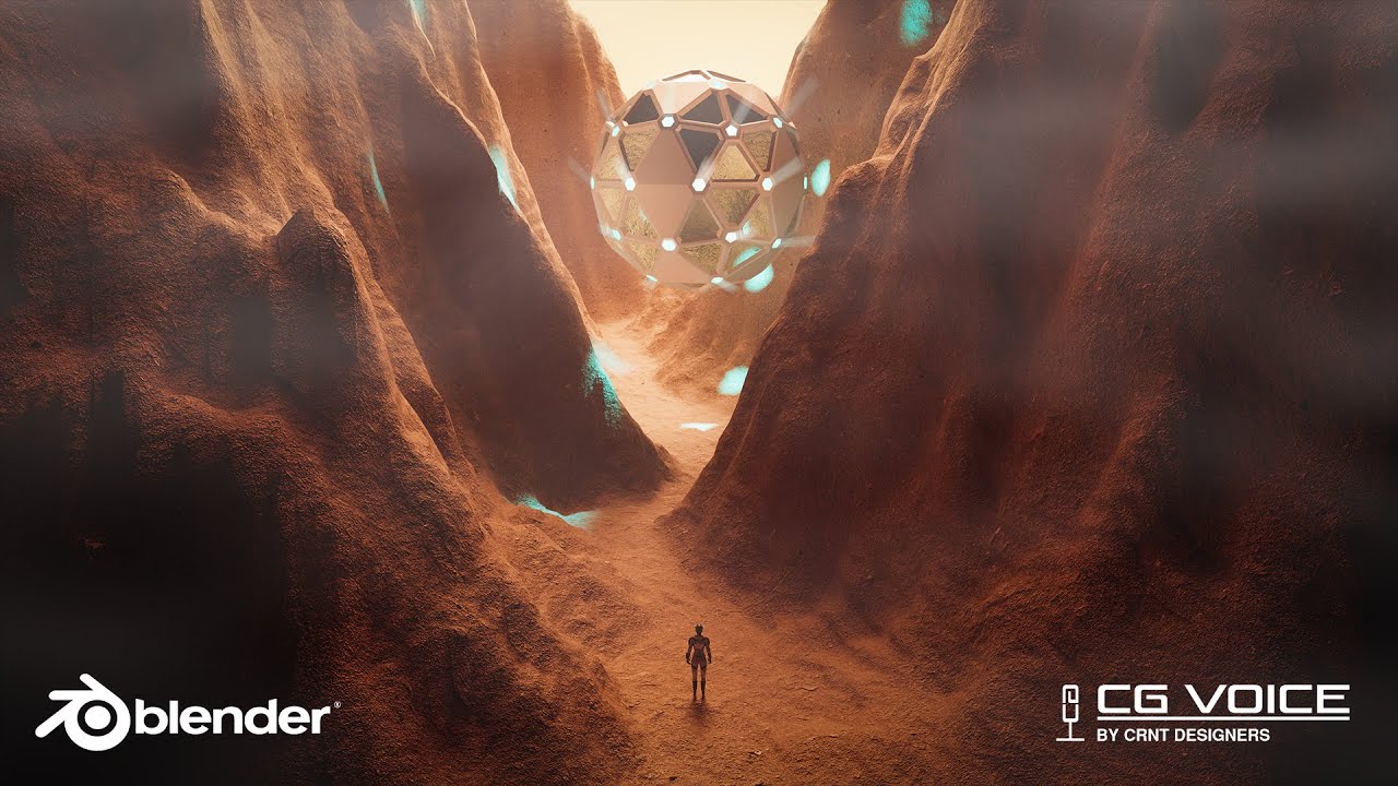 Creating Sci-fi Desert Environment In Blender _ Blender Timelapse - YouTube