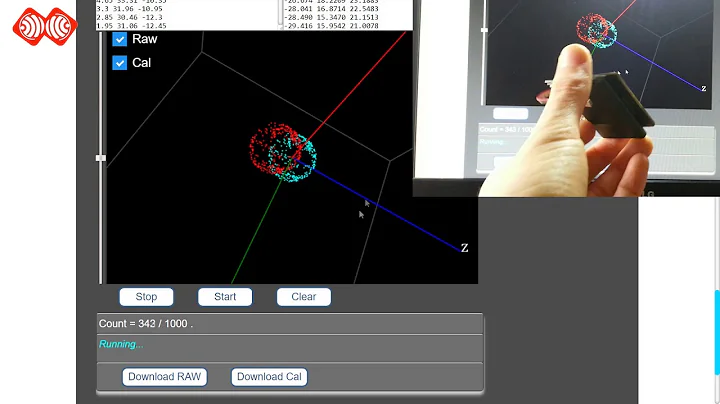 Non calibrated Vs Calibrated magnetomer MPU9250  ESPrtk