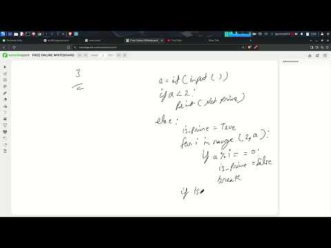 Loops Practice Que18 Python | Write a program to check weather a given number is prime number or not