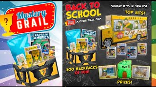 Unboxing 2 Back To School mystery boxes from Mystery Grail!! #funko #funkosoda #comics #pokemon 