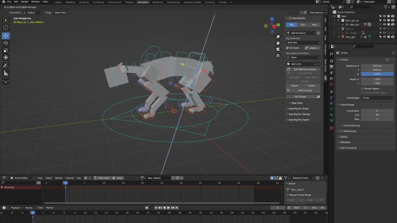 Bear Blender Rig | Auto-Rig Pro: Rig Library