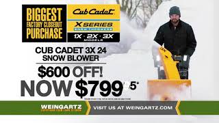 CUB CADET FACTORY CLOSEOUT