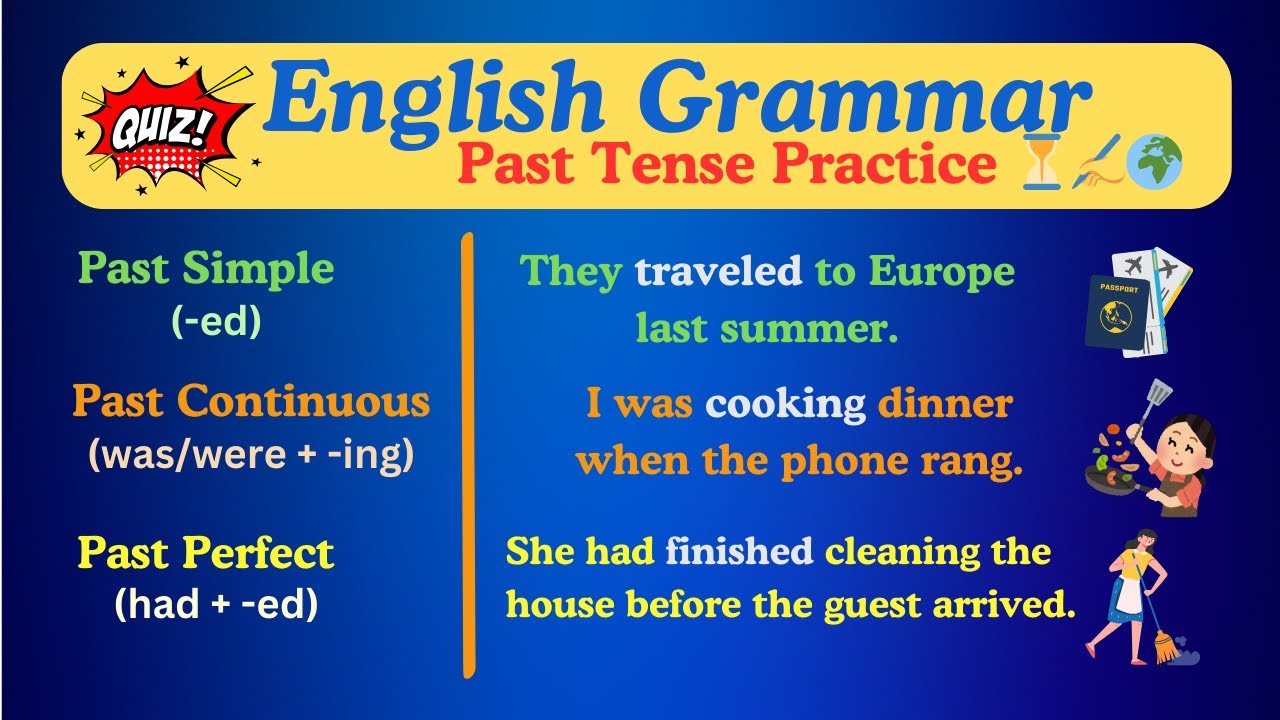 English Grammar | Past Tense Practice | Mastering Past Tense: A ...