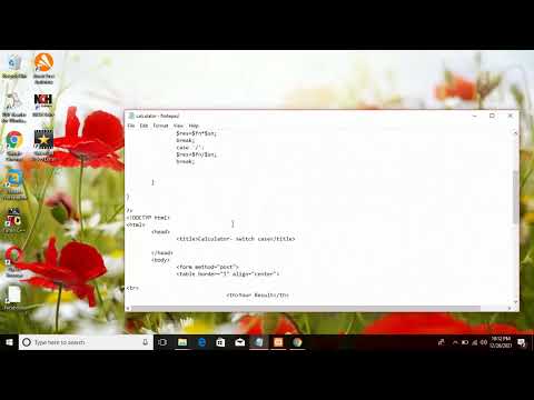 How to create simple calculator program in php with html-தமிழில்