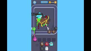 Pixel Flow Level 61. Walkthrough Gameplay 