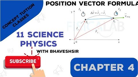 NCERT 11SCIENCE PHYSICS CHAPTER 4 POSITION AND DISPLACEMENT VECTOR FORMULA GUJARATIMEDIUM BHAVESHSIR