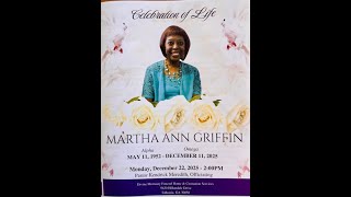 Honoring the Life of Martha Ann Griffin