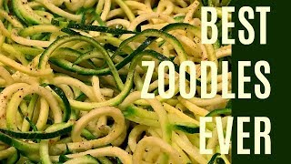 THE BEST WAY TO COOK ZUCCHINI NOODLES  HOW TO COOK ZOODLES (good recipe for