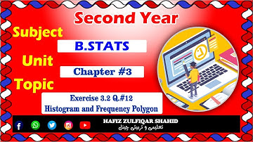 Inter Part-2 Business Statistics Unit 03{Lecture No 11} Data Ex 3.2 Q# 12  #hafizzulfiqarshahid