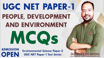 People Development and Environment II UGC NTA NET 2022 II