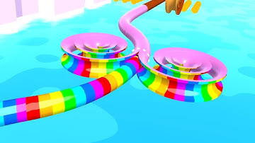 SpiralRider! Satisfying Slicing Game / Relaxing ASMR Video