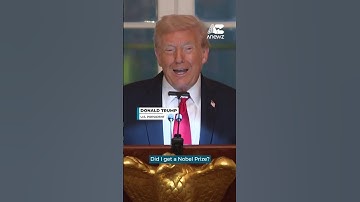 Trump jokes about not getting Nobel Peace Prize, hopes for next year