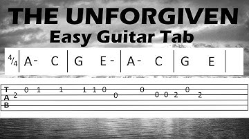THE UNFORGIVEN cover (Guitar Tab w/ Chords)