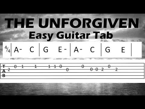 THE UNFORGIVEN cover (Guitar Tab w/ Chords)