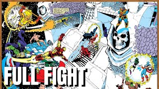 Thanos Vs The Avengers And Adam Warlock Full Comic Fight (Infinity Gauntlet)