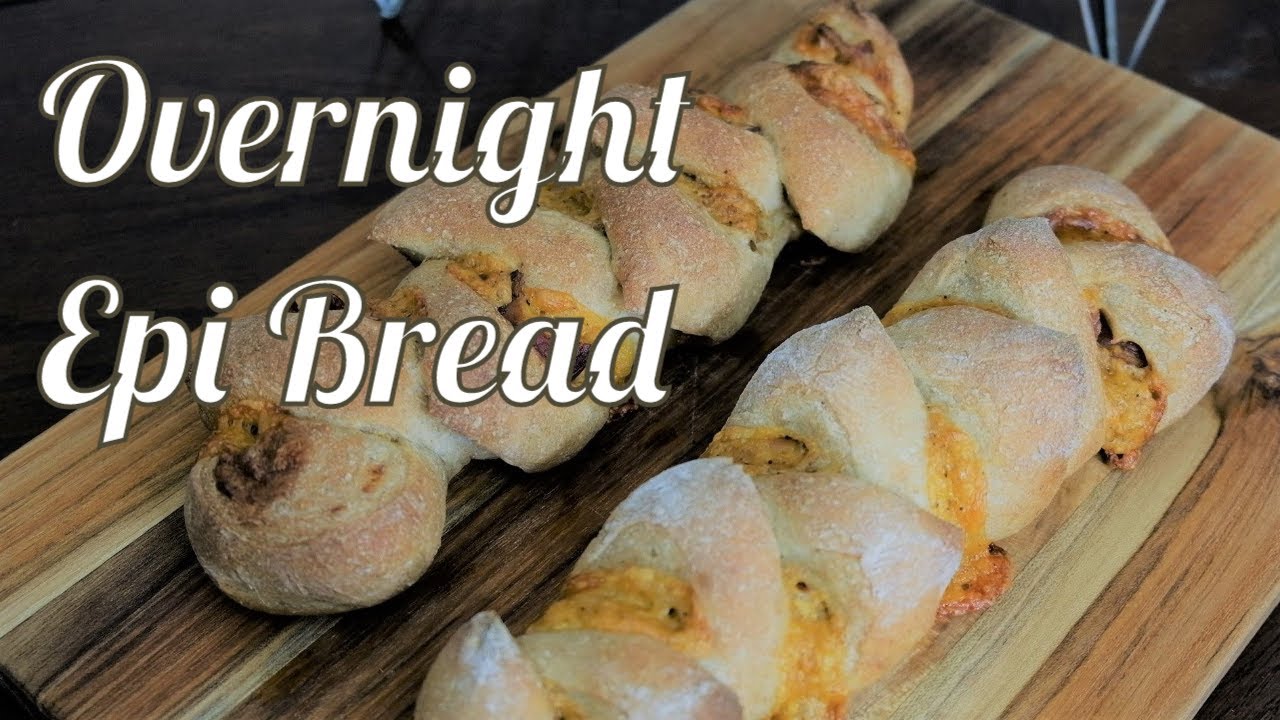 [No Knead Bread Recipe]Overnight Epi Bread Filled Bacon & Cheese ...
