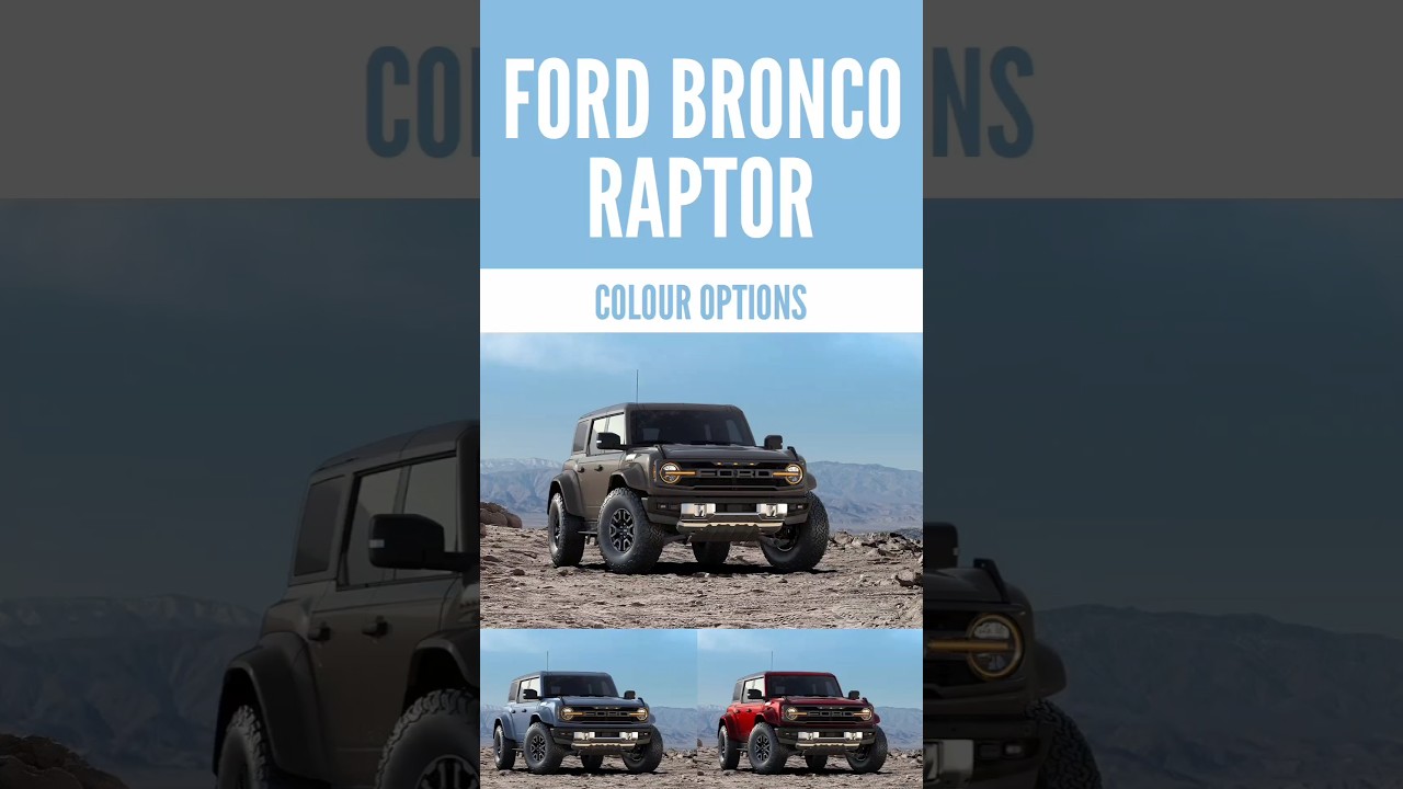 2026 Ford Bronco Raptor Color Options - Full Walkthrough - Images | AUTOBICS