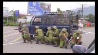 Majambazi walipopambana na Polisi baada ya kuiba pesa NMB Bank